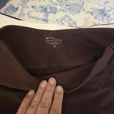 Athleta Women’s Petites Solid Brown Ankle Pants, Petite Size 2P picture