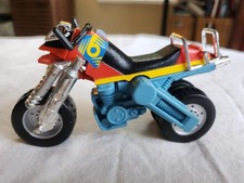  Vintage 1986 LJN Bionic Six Working Spring-Loaded Dirt Bike #3830 picture