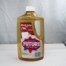 Vintage FUTURE Premium Floor Finish Shine 27 oz SC Johnson Wax Bottle Full NEW picture