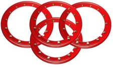 Simulated Beadlock Rings 16 inch - RED (Set of 4) picture