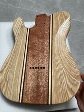 AAAAA Handcrafted  9-Piece Guitar Body Ash & Mahogany Satin Natural Wood Grain picture