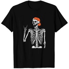 Rocker Skeleton Hand Rock On Costume Halloween T-shirt picture