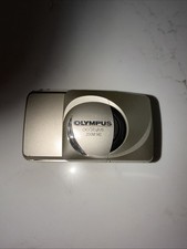 Olympus Stylus Zoom 140 All Weather Silver 35mm Film Camera Power Tested picture
