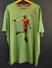 Nike Dri-FIT Men's L Green Crew Neck Short Sleeve LeBron James Graphic Logo picture