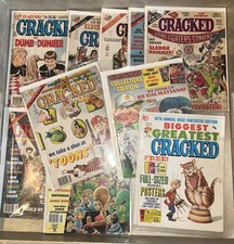 Vintage Cracked Magazine Lot Of 10 Satire Comic Mags 70s 80’s 90’s Fantastic Fun picture