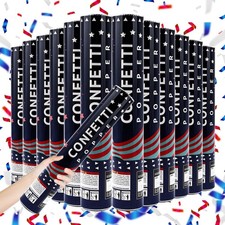 Confetti Cannon 12 Pack Multicolor Biodegradable Confetti Popper Party Confetti picture