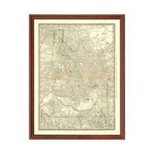 Old Map of Idaho 1884 - Vintage Idaho Art picture
