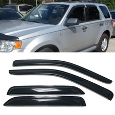 Fit 2001-2012 Ford Escape Acrylic Window Visors Sun Vent Rain Guard Shade Smoked picture