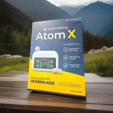 Audien Hearing ATOM X -Rechargeable OTC Hearing Aids - Latest Model Brand New picture
