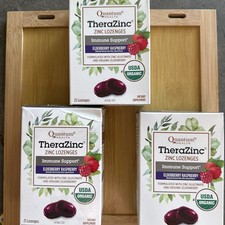 3 Boxes Quantum Health TheraZinc Elderberry Raspberry Zinc 2x 25, Exp 3-2 picture