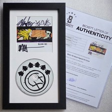BLINK 182 AUTOGRAPHED BECKETT LOA BAS CD HOPPUS DISPLAY SIGNED BAND PRESENT GIFT picture