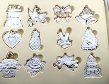 Lenox Wedding Wishes set of 12 Ornaments in original box picture