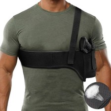Tactical Underarm Shoulder Holster Concealed Carry Pistol Handgun Pouch picture