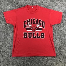 Vintage Chicago Bulls T Shirt Mens XL Red NBA Graphic Tee Screen Stars USA picture