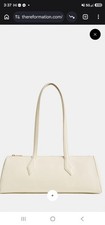 Reformation Sofia East West Shoulder Bag Macademia Leather Nwt Dust Bag Msrp$348 picture