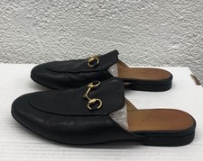 Gucci Princetown Black Leather Horsebit Mules Loafers Sole 36 EU 6 US L163 picture