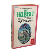 The Hobbit 2nd Printing 1965 Paperback Ballantine Tolkien w/lion on cover picture