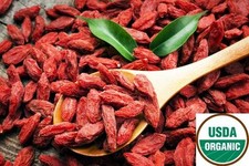 USDA CERTIFIED LARGE ORGANIC GOJI BERRY AAA++,1 LBS (NEW SHIPMENT) FRESH COLOR picture