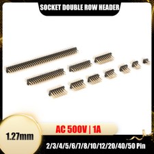 1.27mm Pitch Header Pins 2/3/4/5/6/7/8-50 Pin Socket Double Row Connector Strip picture