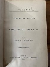 1850 Egypt Holy Land Travel J.A. Spencer Henry D. Gilpin Provenance Illustrated picture
