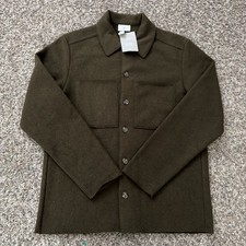 HM Wool Blend Overshirt Brown Men’s Small NWT Button Up picture