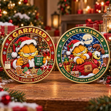 New Garfield Santa Claus Christmas Holiday Commemorative Coin GN115 picture