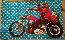 EASY RIDER VINTAGE 1970 MOTORCYCLE BLACKLIGHT POSTER Dennis Hopper 29