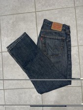 RARE Vintage Y2K Levi's 505 Straight Jeans Men's 31x30 Blue Stripe Color picture