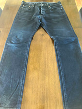 Iron Heart lot 555S-21OD The Indigo Snake  Denim Jeans Mens Straight 38x36 picture