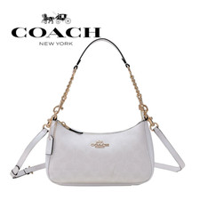 COACH Teri 2Way CA548 Shoulder Bag Signature Coated Canvas White outlet picture