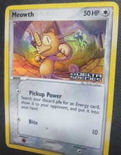 Meowth 77/113 EX Delta Species Stamped Reverse Holo Pokemon 2005 Vintage Card 🔥 picture