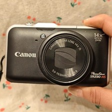 Black Canon PowerShot SX230 HS Digital Camera 12.1MP 14x Optical Zoom English picture