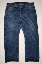 Vintage Levi’s 501 Button Fly Straight Leg Denim Jeans 37 x 28* picture