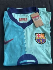 Nike FC Barcelona Gordon #17 Men’s Soccer Jersey Large Light Blue/Navy picture