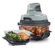 NEW Ninja Crispi Portable Air Fryer Cooking System Sage Green Market Glassware picture
