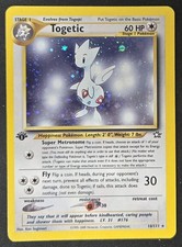 SWIRL 1st Edition Togetic 16/111 Neo Genesis Holo Rare WoTC Pokémon TCG 2000 LP picture