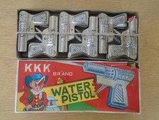 Vintage KKK Tin Toy Water Pistols ~ Original Box ~ Store Display ~ 12 Pistols picture