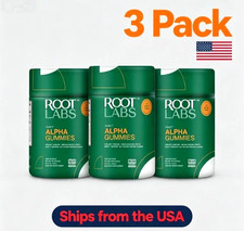 3pc Root Labs Alpha Gummies: & Shilajit Blend Energy for 10-in-1 Focus, 60ct picture