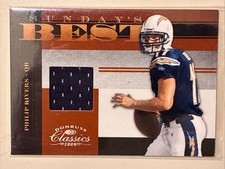 Philip Rivers /250 2008 Donruss Game Worn Patch #SB-5 Best Jerseys Chargers picture