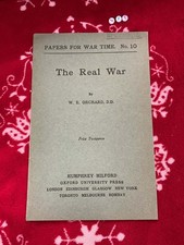 Antique 1914 Original PAPERS FOR WAR TIME THE REAL WAR we orchard  picture