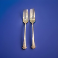 ONE Antique Vintage Towle Chippendale Sterling Silver Dinner Fork 7 7/8 Each picture