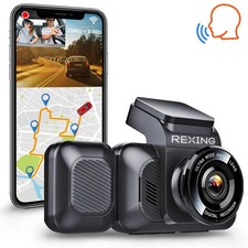 Rexing V5C Plus Dash Cam | 4K Front + 1080p Cabin, Wi-Fi, GPS, 64GB Micro SD picture