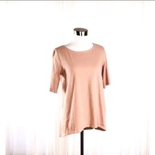 Madewell dusty rose hi lo top picture