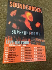 Soundgarden Superunknown 1994 Tour Dates Cardstock Concert Poster - 12