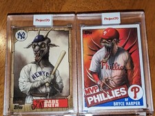 Topps Project70 Babe Ruth 666 THE GOAT  & Bryce Harper by Alex Pardee picture