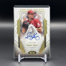 2022 Topps Tier One Sonny Gray Tier One Auto #T1TA-SGR 128/299 - Reds picture