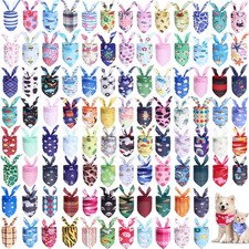 100 Pcs Dog Bandanas Bulk, Cute Pet Scarf for Small Medium Large Dogs picture