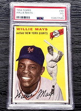 1954 TOPPS WILLIE MAYS BASEBALL CARD #90 **SHARP** **LOOKS MUCH NICER** PSA 3 VG picture