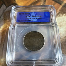 1893 Canada Small Cent Queen Victoria Bronze BN KM#7 ICG Genuine picture