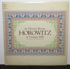 VLADIMIR HOROWITZ A HISTORIC RETURN AT CARNEGIE HALL (NM) M2L-328 VINYL RECORD picture